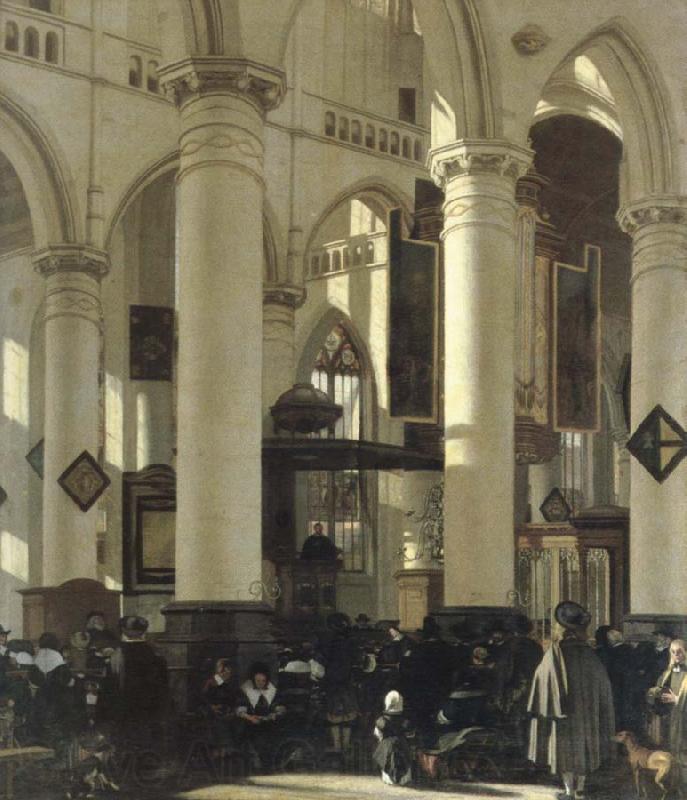 WITTE, Emanuel de interior of a church Norge oil painting art